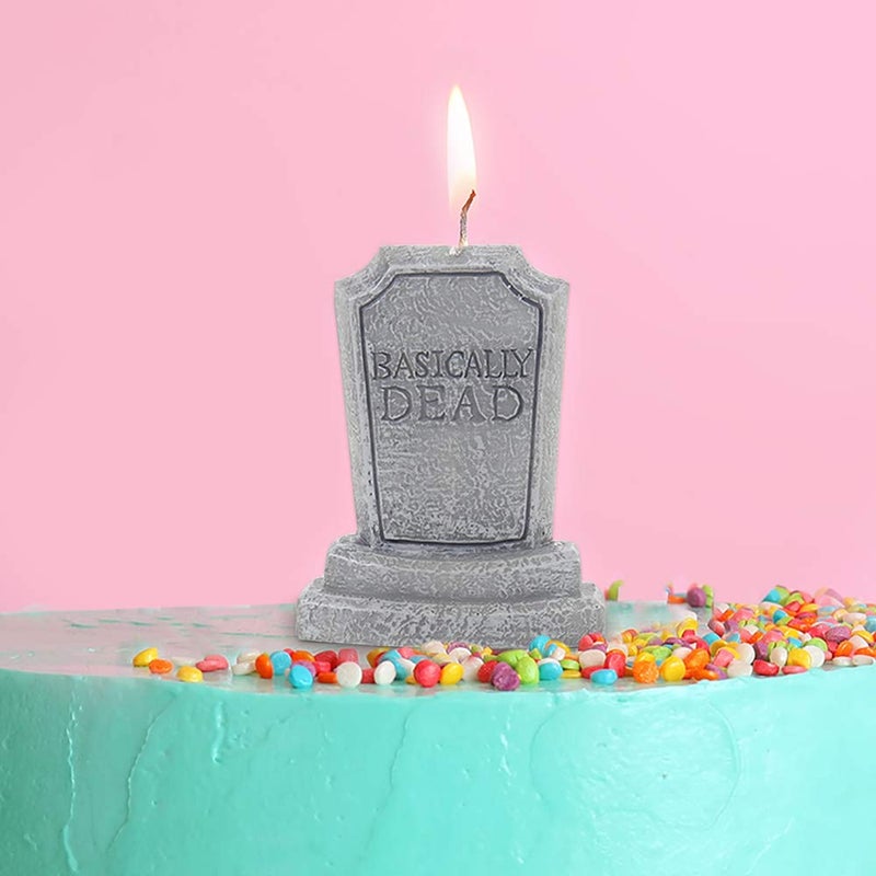 Gift Republic Basically Dead Tombstone Candle, Grey, one Size - Image 4